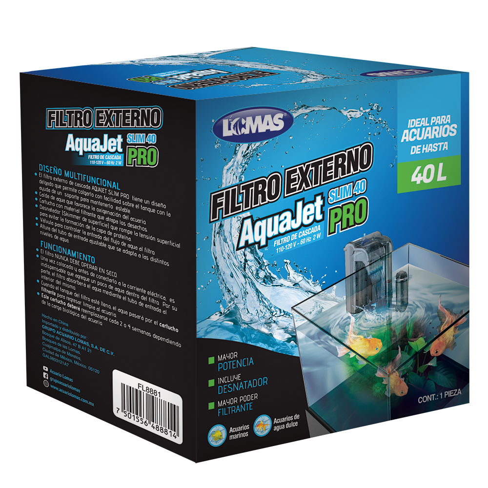 [FL8881] FILTRO EXTERNO AQUAJET SLIM PRO 40 L