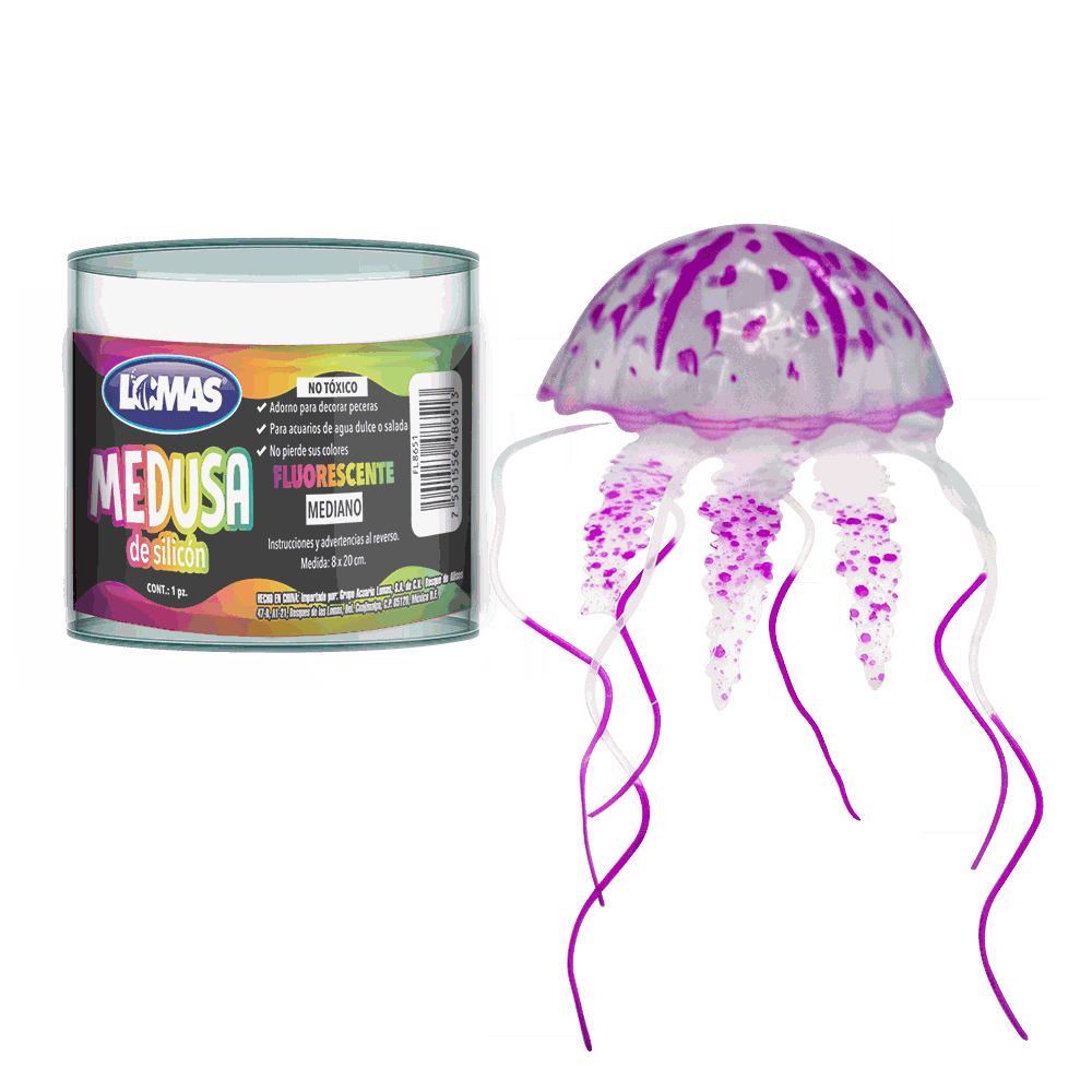 MEDUSA FLUORESCENTE MED COLORES SURTIDOS