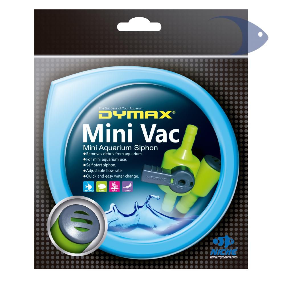 Mini sifón para acuario DYMAX