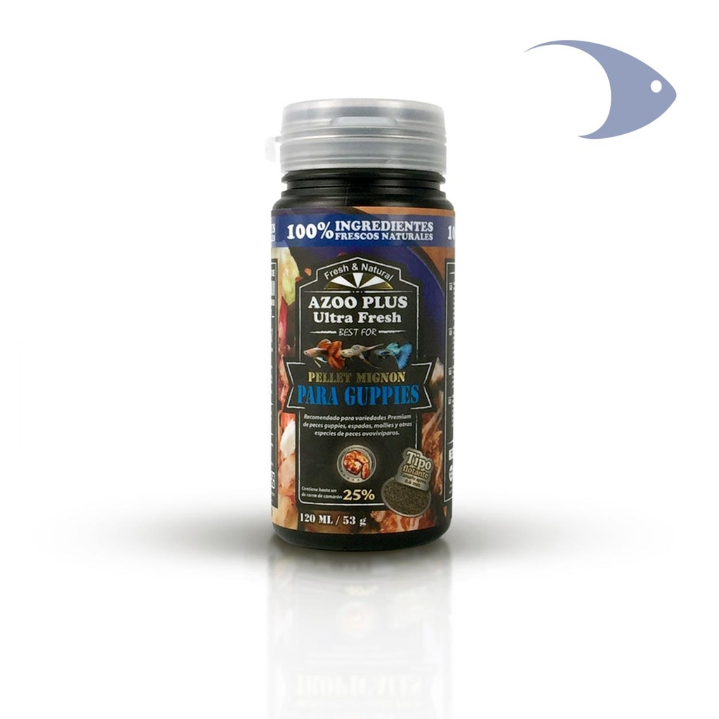 Pellet mignon para guppies 120ml/53g