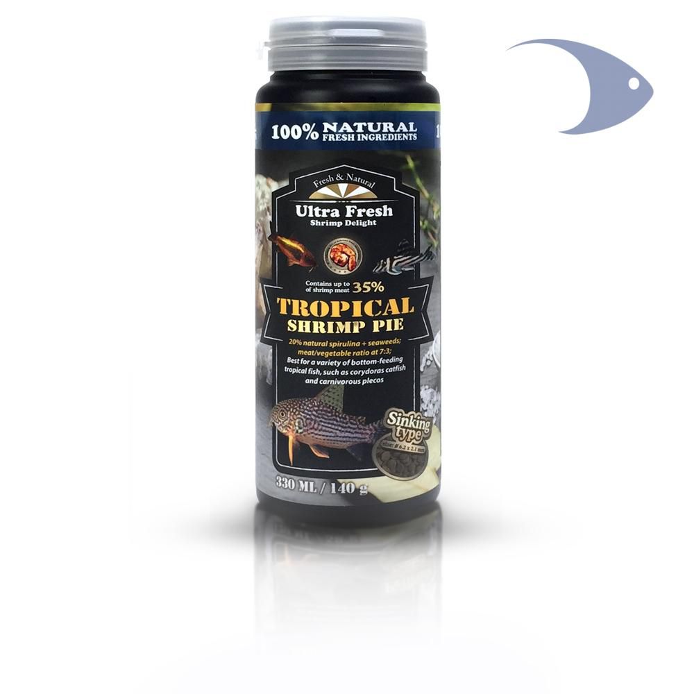 Shrimp Pie 330ml/140g, p/peces de fondo